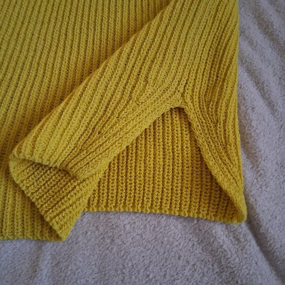 Massimo Dutti Women's Size Medium Made in Italy Bright Yellow Knit Tank Top - Picture 8 of 11
